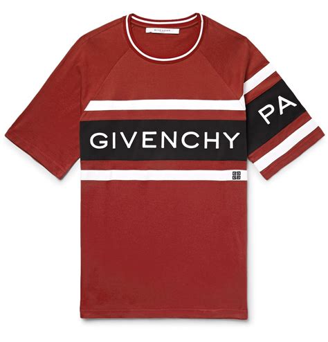 givenchy red embroidered t shirt|givenchy t shirt men sale.